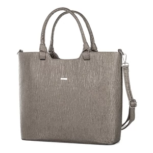 Kép 1/4 - Zellia Bronz Színű Csillogó Mintás Műbőr Női Kézi- és Oldaltáska