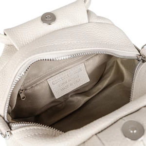 Kép 5/5 - Vera Pelle Kávébarna Valódi Bőr Kézitáska