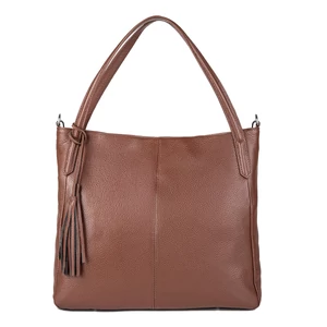 Kép 3/4 - Borse in Pelle Kávébarna Női Valódi Bőr Nagy Méretű Válltáska