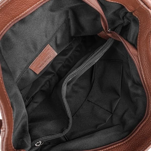 Kép 4/4 - Borse in Pelle Kávébarna Női Valódi Bőr Nagy Méretű Válltáska