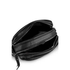 Kép 4/4 - Fekete Unisex Műbőr Oldaltáska