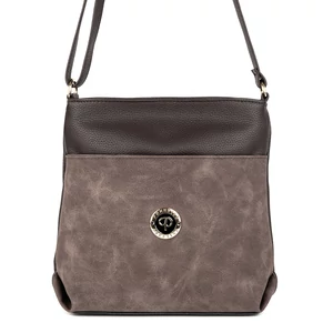 Kép 3/5 - Prestige Kávébarna Női Műbőr És Művelúr Oldaltáska