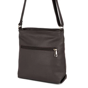 Kép 2/5 - Prestige Kávébarna Női Műbőr És Művelúr Oldaltáska