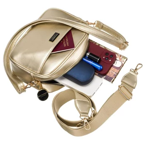 Kép 8/11 - Peterson Arany Színű Műbőr Női Oldaltáska