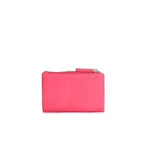 Kép 3/6 - R&J Közepes Méretű Pink Műbőr Cipzáros Pénztárca