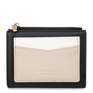 Kép 3/5 - Diana&Co Fekete-Bézs Műbőr Kis Méretű Női Pénztárca