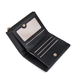 Kép 4/5 - Diana&Co Fekete-Bézs Műbőr Kis Méretű Női Pénztárca