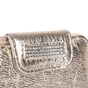 Kép 4/6 - Lewitzky Swarovski Köves Arany Színű Pénztárca