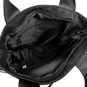 Kép 4/4 - Zellia Fekete Csillámos Női Műbőr Válltáska