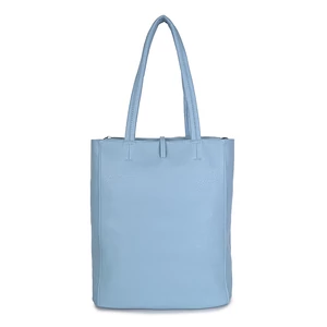 Kép 3/6 - Világoskék Műbőr Nagy Méretű Válltáska Kis Táskával