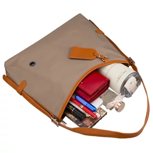 Kép 5/7 - Peterson Sötétbézs Női Műbőr Válltáska