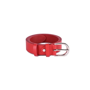 Kép 1/3 - Prestige Piros Női Vastag Bőr Öv 115 CM