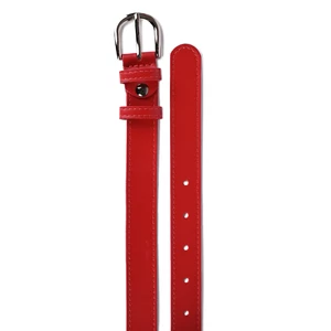 Kép 2/2 - Prestige piros keskeny női bőr öv 105cm