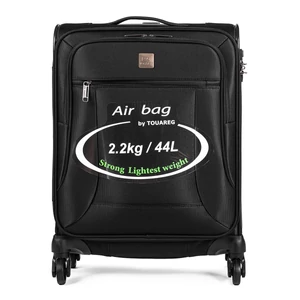 Kép 3/7 - Touareg Fekete Kis Méretű Puha Falú Bőrönd