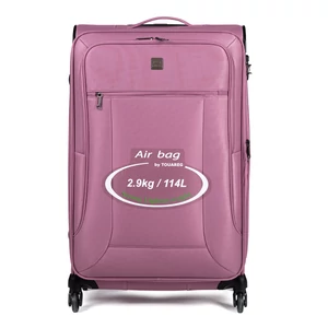 Kép 3/7 - Touareg Rózsaszín Nagy Méretű Puha Falú Bőrönd