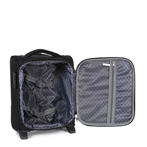 Kép 5/7 - Leonardo Da Vinci Piros Puha Falú Kabinbőrönd (40x30x20)