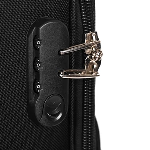 Kép 7/7 - Leonardo Da Vinci Piros Puha Falú Kabinbőrönd (40x30x20)