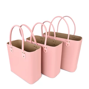 Kép 3/4 - Rózsaszín Kis Méretű Shopper Táska