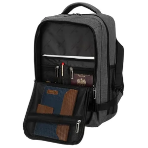 Kép 6/13 - Peterson Szürke Kézipoggyász Méretű Hátitáska (40x25x20)