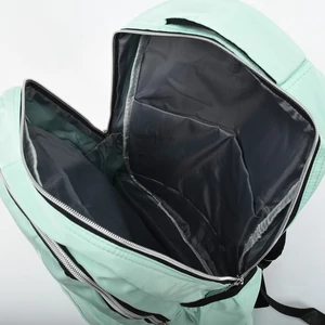 Kép 4/4 - Mentazöld Poliészter hátizsák