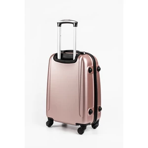 Kép 3/6 - Pink Kemény Nagy Méretű Bőrönd (4 kerekű) L