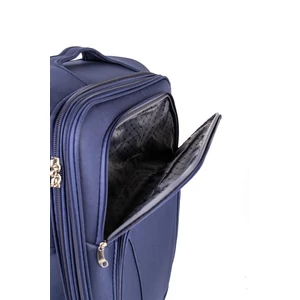 Kép 7/7 - Besty Nagyméretű Kávé Színű Puha Falú Bőrönd Szett