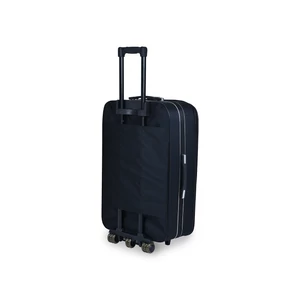 Kép 3/6 - Hachi Fekete Nagyméretű Puha Falú Bőrönd