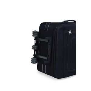 Kép 6/6 - Hachi Fekete Nagyméretű Puha Falú Bőrönd