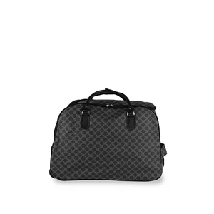 Kép 1/4 - Ormi Fekete Nagy Méretű Mintás Utazótáska