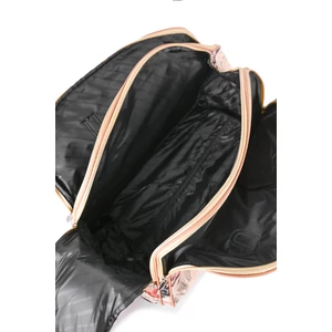 Kép 4/4 - Ormi Fekete Nagy Méretű Mintás Utazótáska