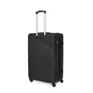 Kép 3/6 - Fekete Nagy Méretű Extra Csendes Négykerekű Bőrönd