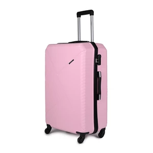 Kép 1/6 - Leonardo Da Vinci Rózsaszín Nagy Méretű Négykerekű Csendes Bőrönd