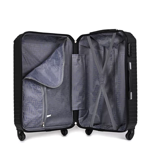 Kép 5/6 - Leonardo Da Vinci Rózsaszín Nagy Méretű Négykerekű Csendes Bőrönd