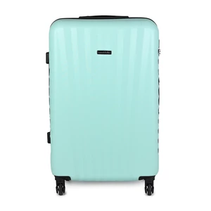 Kép 3/6 - Leonardo Da Vinci Mentazöld Nagy Méretű Bőrönd