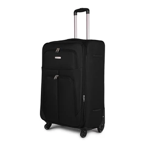 Kép 1/8 - Leonardo Da Vinci Fekete Puha Falú Nagy Méretű Bőrönd