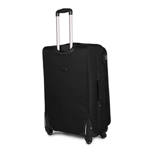 Kép 3/8 - Leonardo Da Vinci Fekete Puha Falú Nagy Méretű Bőrönd