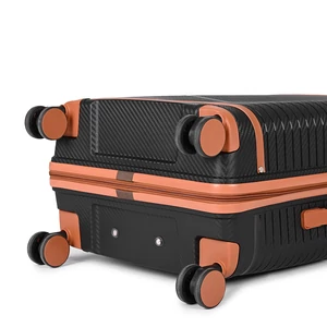 Kép 5/7 - Pierre Cardin Sárga Nagy Méretű Csendes Bőrönd