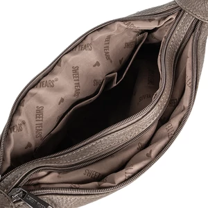 Kép 4/5 - Agyag Színű Műbőr Sokzsebes Válltáska