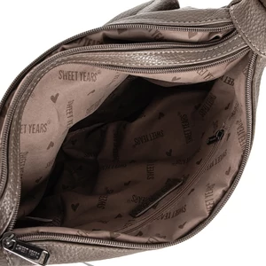 Kép 5/5 - Agyag Színű Műbőr Sokzsebes Válltáska