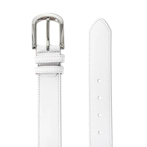Kép 2/3 - Prestige Fehér Női Bőr Öv - 105 cm