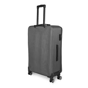 Kép 3/7 - Leonardo Da Vinci Szürke Nagy Méretű Puha Falú Bőrönd