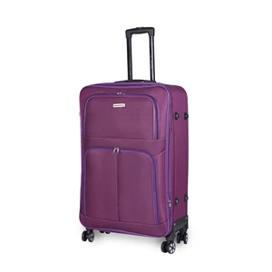 Kép 2/7 - Leonardo Da Vinci Lila Nagy Méretű Puha Falú Bőrönd