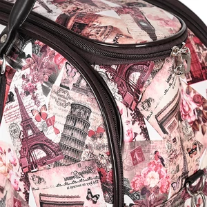 Kép 4/7 - Pink Világ Nevezetességei Mintás Nagy Méretű Utazótáska