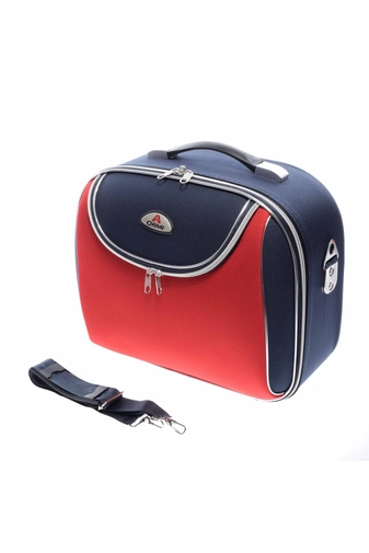 Piros-Kék Bőröndre Akasztható Táska 34X28X16Cm