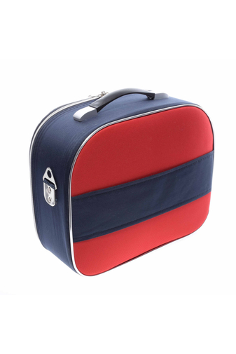 Piros-Kék Bőröndre Akasztható Táska 38X32X17Cm