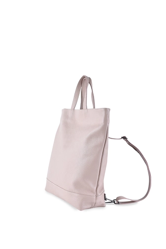 Rózsaszín Bőr 3in1 női hátizsák / válltáska / oldaltáska