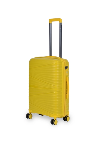 JONY Sárga Kemény Közepes Bőrönd (4 Kerekű) (66x42x22) M