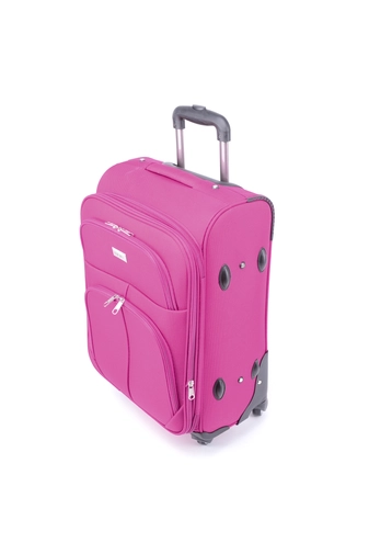 Ormi Vászon Négykerekű Kabinbőrönd Rózsaszín