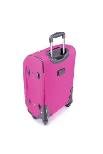 Ormi 4 Kerekű Közepes Méretű Puha Bőrönd Pink