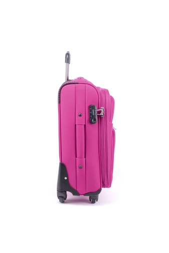 Ormi 4 Kerekű Közepes Méretű Puha Bőrönd Pink